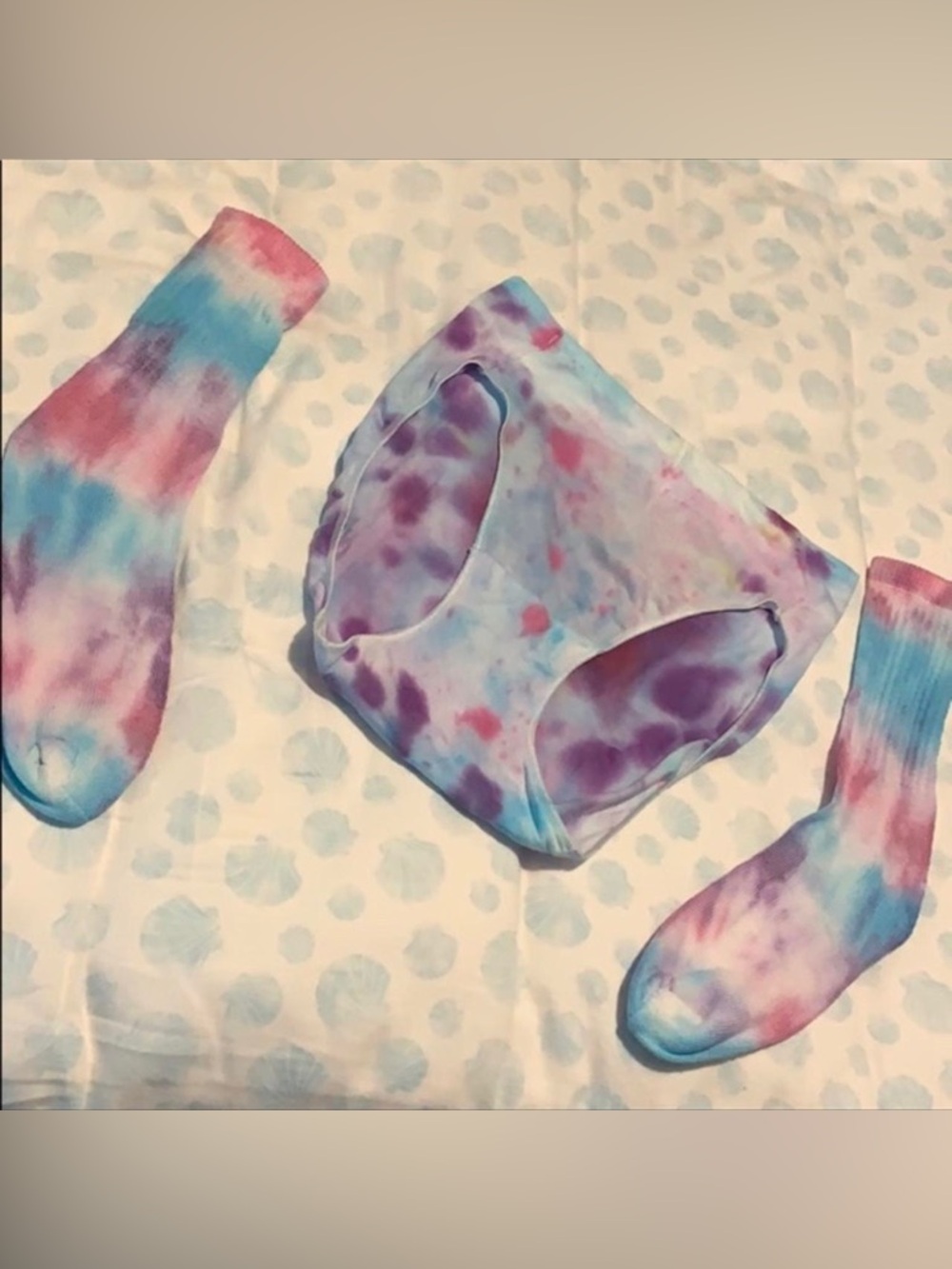 Handmade Xhilaration Pastel Tie-Dye Bikini Bottoms booty shorts festival wear